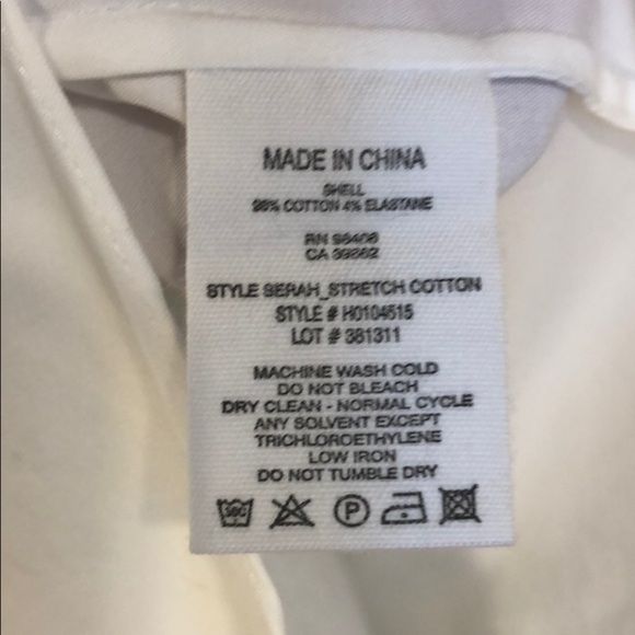 Theory White Tie Front Long Sleeve Top Size Small ASO Lucy Chen in “The Rookie” - Picture 9 of 10